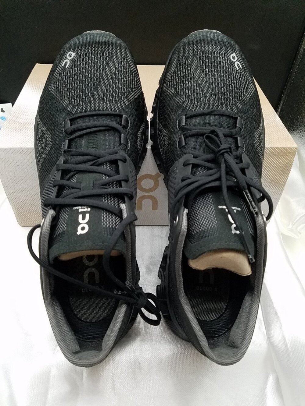 On Cloud X Black/Asphalt Running Shoes | Women's Size 9 | NIB - Picture 4 of 16